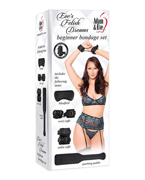 Adam & Eve's Fetish Dreams Beginner Bondage Set - Black