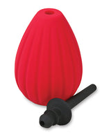 Prelude Silicone Enema Bulb Kit - Red/Black