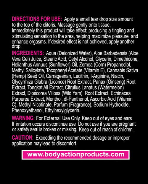 HemPleasure Female Stimulation Cream .5 oz