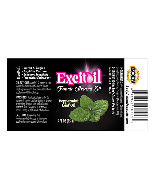 Excitoil Peppermint Arousal Oil .5oz