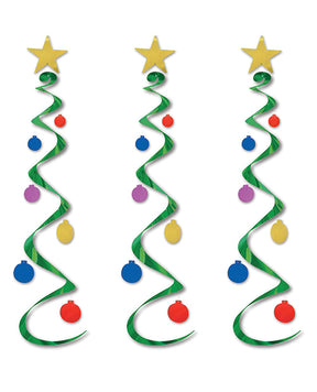 Holiday Tree Whirls Décor - Multi Color