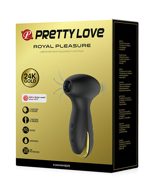 Pretty Love Hammer Sucking & Vibrating - Black & Gold