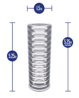 Rize Ribz Self Lubricating Stroker Dual End Masturbator - Clear