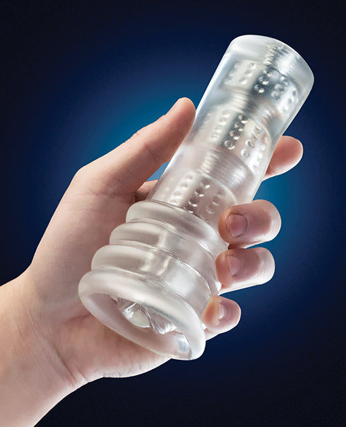 Rize Luz Self Lubricating Stroker Dual End Masturbator - Clear