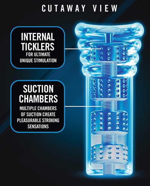 M For Men Soft and Wet All Nighter Glow In The Dark Self Lubricating Stroker - Clear