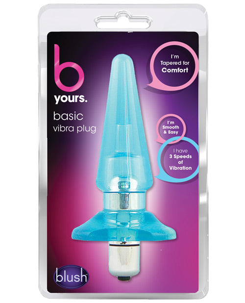 Blush B Yours Basic Vibra Plug - Blue