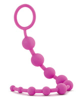 Luxe Silicone 10 Anal Beads - Pink
