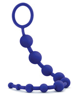 Luxe Silicone 10 Anal Beads - Purple