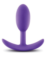Luxe Wearable Vibra Slim Plug Silicone Butt Plug - Small - Purple