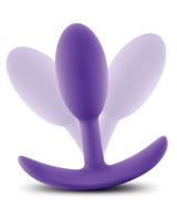 Luxe Wearable Vibra Slim Plug Silicone Butt Plug - Small - Purple