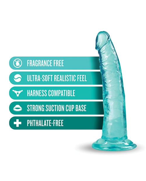 B Yours Plus Lust n` Thrust Realistic Dildo 7.5in - Teal