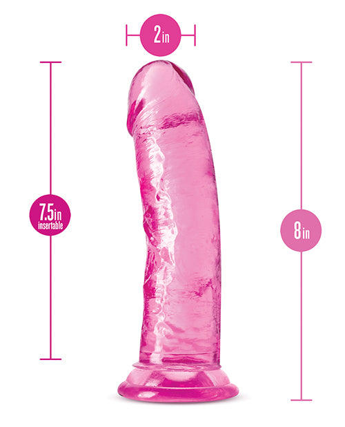 B Yours Plus Roar n` Ride Realistic Dildo 8in - Pink