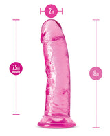 B Yours Plus Roar n` Ride Realistic Dildo 8in - Pink