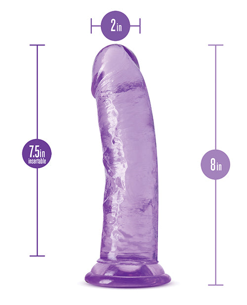 B Yours Plus Roar n` Ride Realistic Dildo 8in - Purple