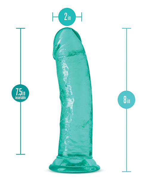 B Yours Plus Roar n` Ride Realistic Dildo 8in - Teal