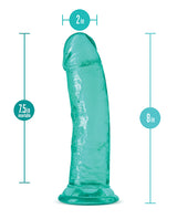 B Yours Plus Roar n` Ride Realistic Dildo 8in - Teal