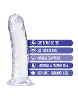 B Yours Plus Roar n` Ride Realistic Dildo 8in - Clear