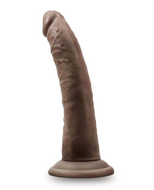 Dr. Skin Glide Gold Collection Self Lubricating Dildo 7.5in - Chocolate