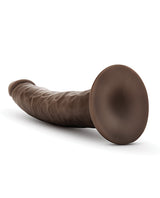 Dr. Skin Glide Gold Collection Self Lubricating Dildo 7.5in - Chocolate