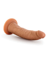 Dr. Skin Glide Gold Collection Self Lubricating Dildo 7.5in - Caramel