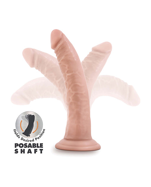 Dr. Skin Plus Gold Collection Posable Dildo 7in - Vanilla