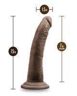 Dr. Skin Plus Gold Collection Posable Dildo 7in - Chocolate