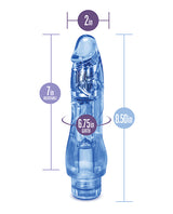 Naturally Yours Fantasy Vibrating Dildo 8.5in - Blue
