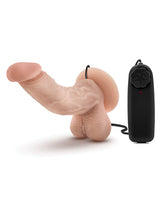 Dr. Skin Silver Collection Dr. Ken Vibrating Dildo with Wired Remote Control 6.5in - Vanilla