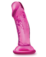 B Yours Sweet N` Small Dildo with Suction Cup 4.5in - Pink