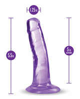 B Yours Plus Hard n` Happy Realistic Dildo 5in - Purple
