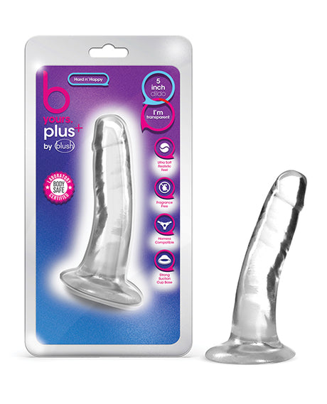 Blush B Yours Plus 5" Hard n' Happy Dildo - Clear