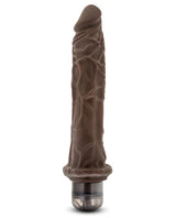 Dr. Skin Silver Collection Cock Vibe 8 Vibrating Dildo 9.75in - Chocolate