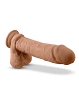 Dr. Skin Platinum Collection Silicone Dr. Julian Dildo with Balls and Suction Cup 9in - Caramel