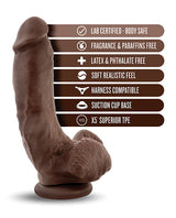 Coverboy The Mechanic Dildo 9in - Chocolate