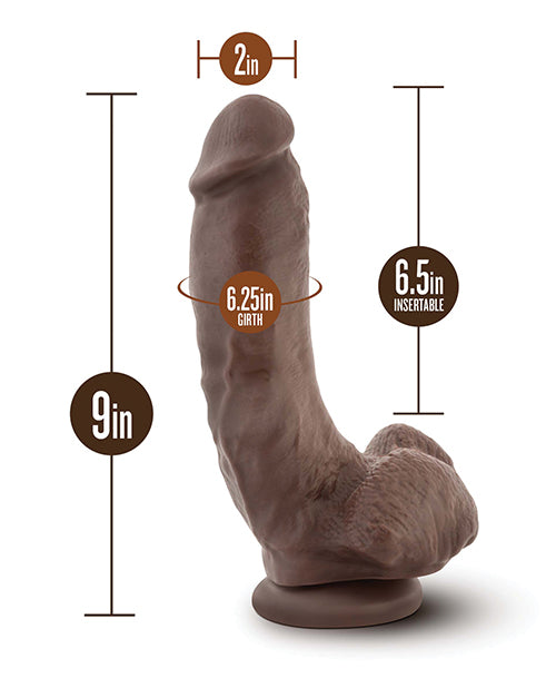 Coverboy The Mechanic Dildo 9in - Chocolate