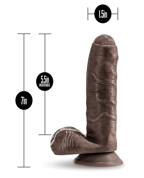 Coverboy Pierre The Chef Dildo with Balls 7in - Chocolate