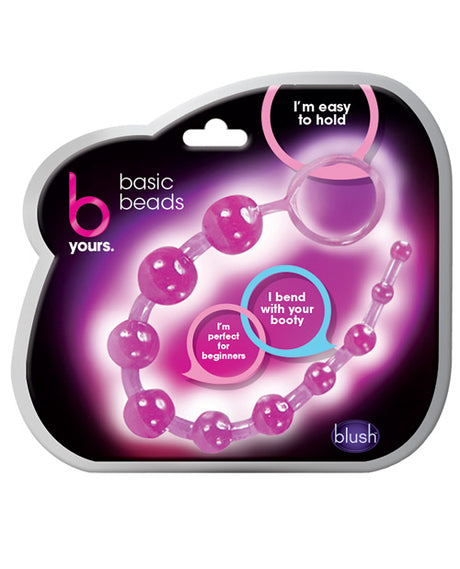 Blush B Yours Basic Anal Beads - Purple