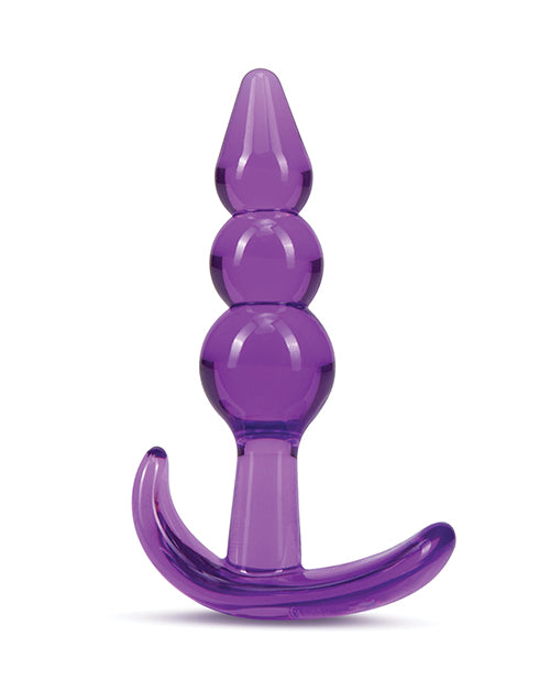 B Yours Triple Bead Butt Plug - Purple