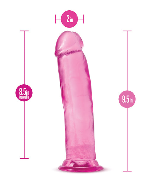 B Yours Plus Thrill n` Drill Realistic Dildo 9in - Pink