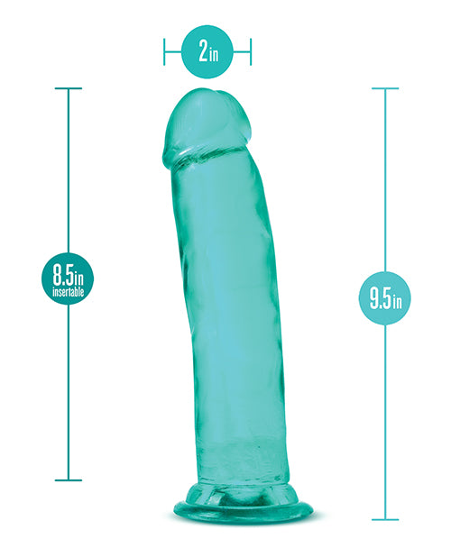 B Yours Plus Thrill n` Drill Realistic Dildo 9in - Teal