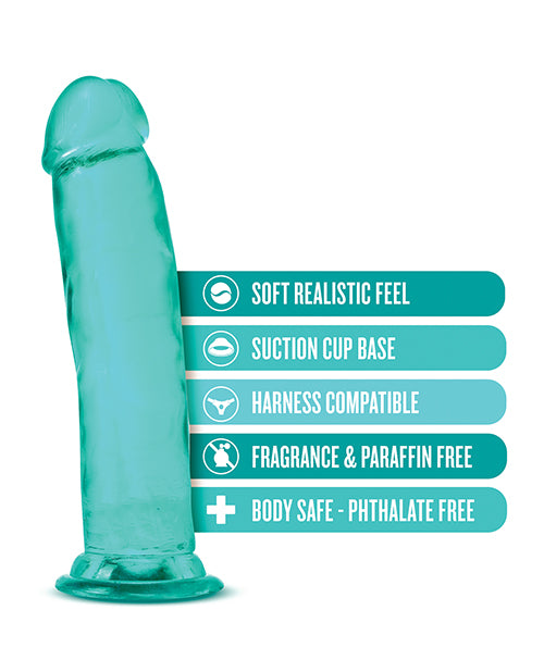 B Yours Plus Thrill n` Drill Realistic Dildo 9in - Teal