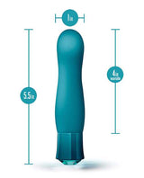 Oh My Gem Fierce Rechargeable Silicone Vibrator - Blue Topaz