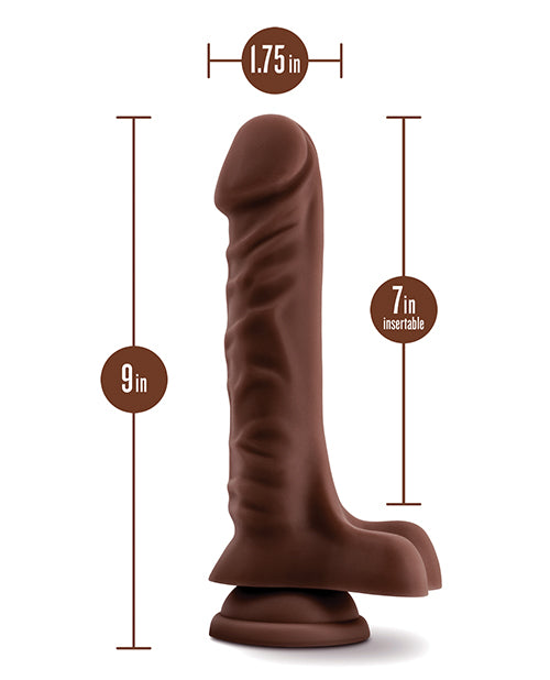 Coverboy The DJ Dildo 9in - Chocolate