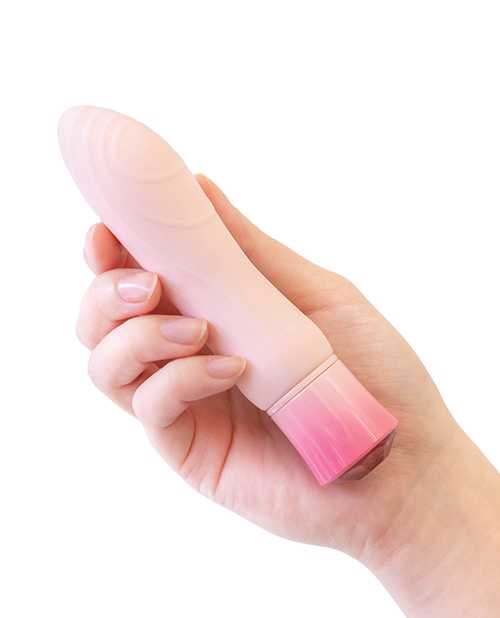 Oh My Gem Elegant Rechargeable Silicone Vibrator - Morganite Pink