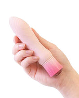 Oh My Gem Elegant Rechargeable Silicone Vibrator - Morganite Pink