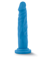 Neo Dual Density Dildo 7.5in - Neon Blue