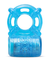 Stay Hard Rechargeable 5 Function Cock Ring - Blue