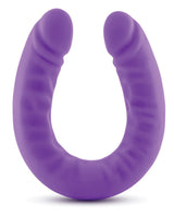 Ruse Silicone Slim Double Dong Dildo 18in - Purple