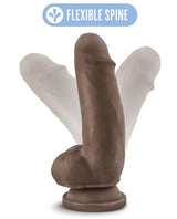 Au Naturel Sensa Feel Fat Boy Dildo 7in - Chocolate