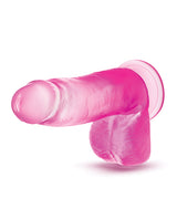 B Yours Sugar Magnolia Dildo 7in Fuschia - Pink/Clear